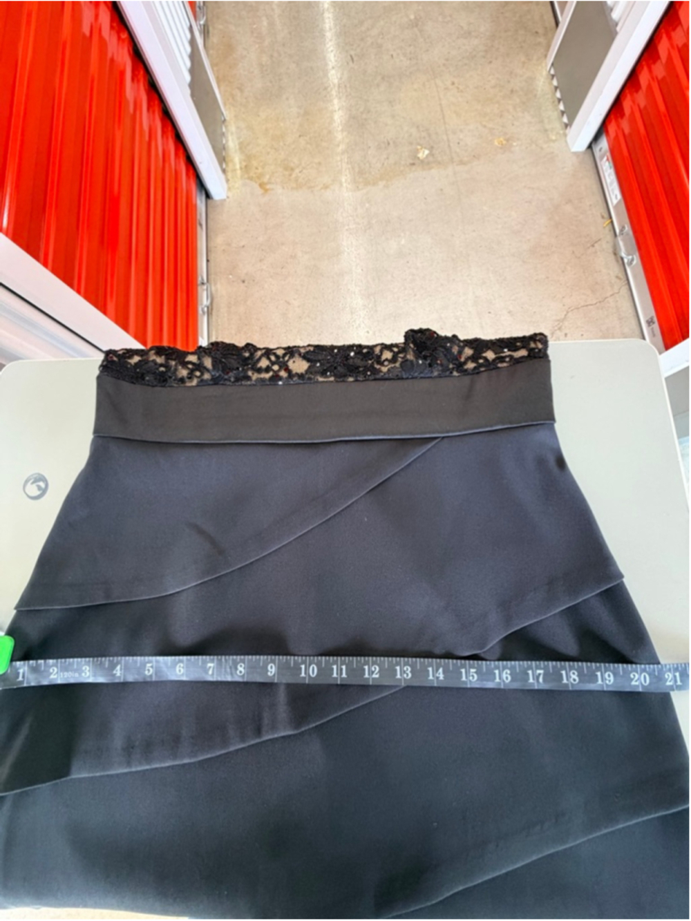 Women's Connected Apparel Black Lace Tiered Dress Size 14 - Picture 11 of 11